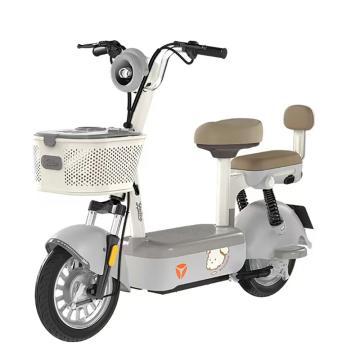 雅迪 电动自行车，C09-G 48V/21AH铅酸电池 卡其米棕/独角兽灰 颜色随机发货 售卖规格：1辆