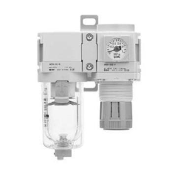 SMC 二联件，AC30B-03CG-D 空气过滤器+减压阀,圆形压力表 售卖规格：1个