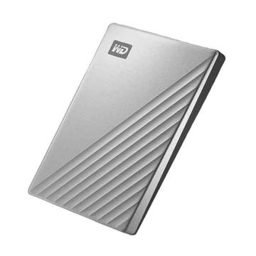 西部数据/WD 移动硬盘，WDBC3C0010BSL 1TB type-c My Passport Ultra 2.5英寸 银 机械硬盘 兼容Mac 售卖规格：1个