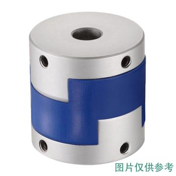 卡威/CareWel 铝合金顶丝式十字滑块弹性联轴器，ZTHK外径55mm总长57mm内孔定制范围10至32mm，KMCO0018 售卖规格：1个