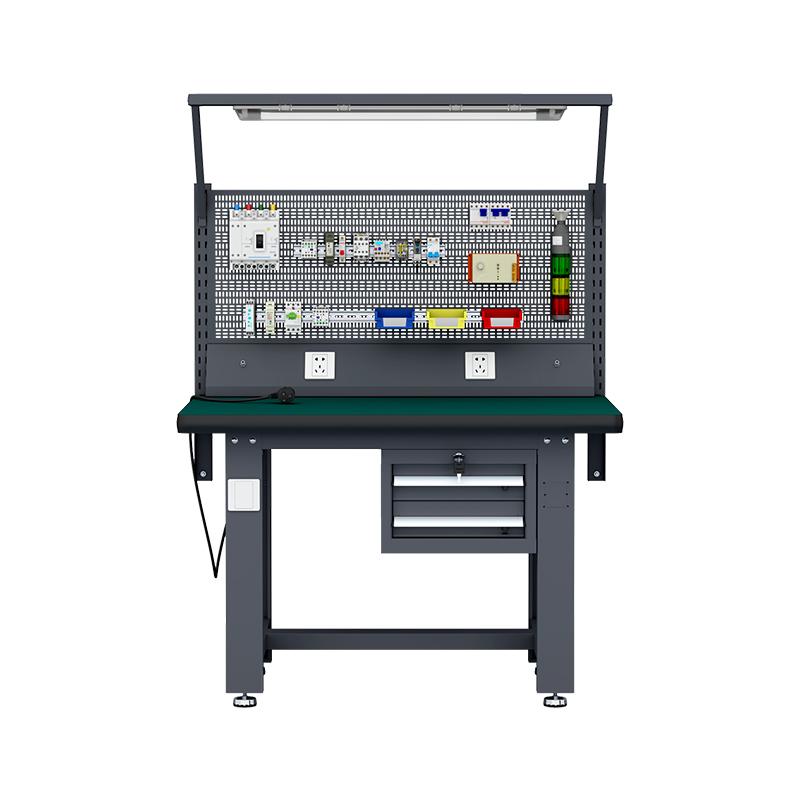 尔迈 电工实训台重型防静电工作台工业灰1200×750×1420mm，EM-DGSXT-04 含安装 售卖规格：1台