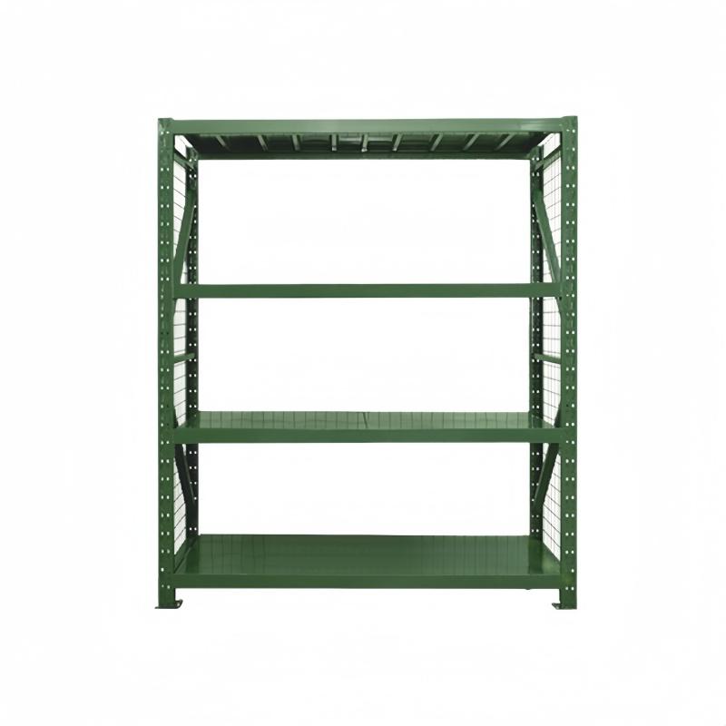 居道夫 军绿色重型带网货架1200*500*2000四层500KG，HJXSL-161 军绿色 售卖规格：1个