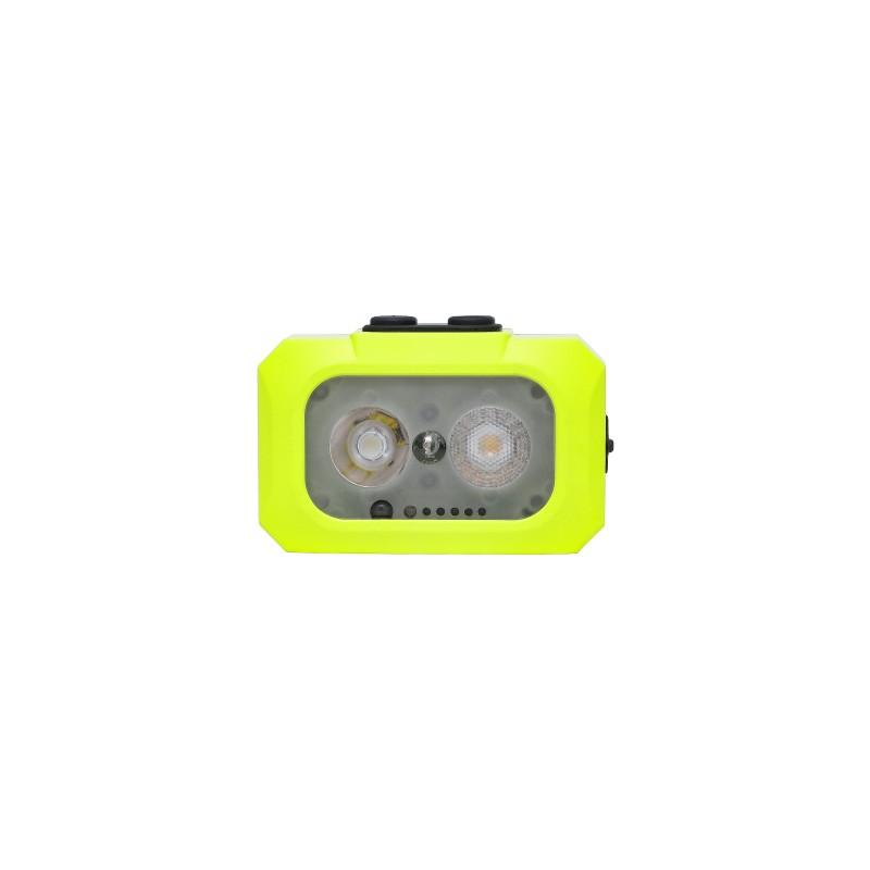 晶全照明 微型防爆强光头灯，BJQ5010 聚光5W/泛光5W IP66/IP68 3.7V LED 荧光绿 售卖规格：1套