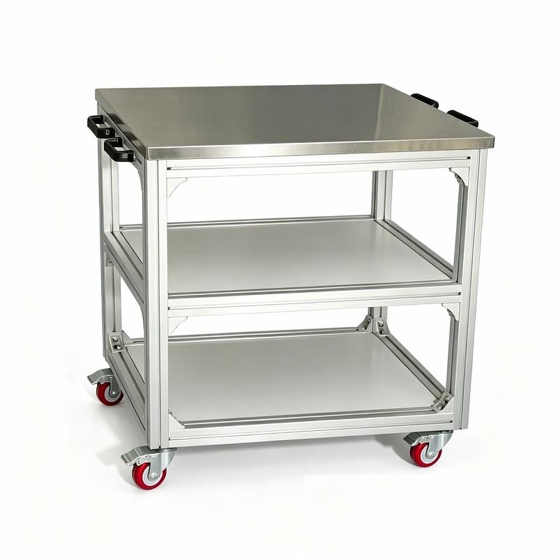 凡礼格 可移动工作台 三层+不锈钢台面60x60x75，FLG-BXGZ10 售卖规格：1台