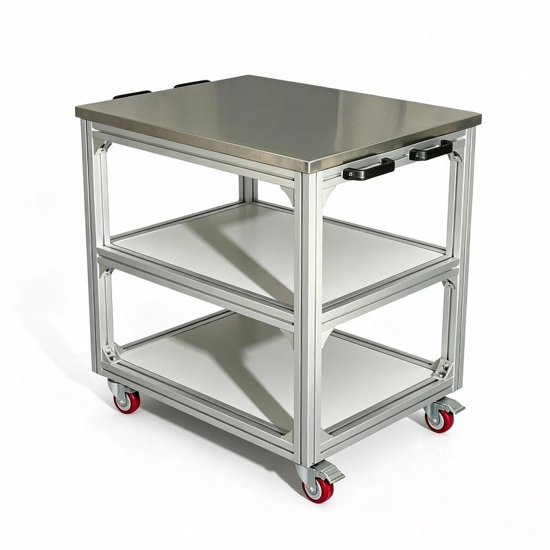 凡礼格 可移动工作台 三层+不锈钢台面150x80x75，FLG-BXGZ18 售卖规格：1台