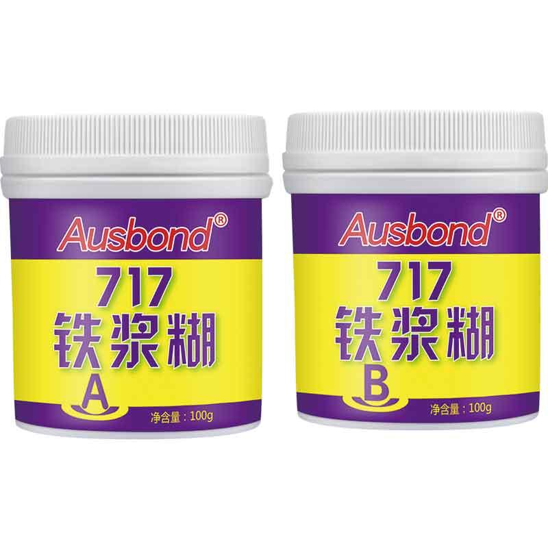 奥斯邦/Ausbond 铁浆糊粘铁质水泥补铁胶堵漏密封胶，717 售卖规格：200克/组