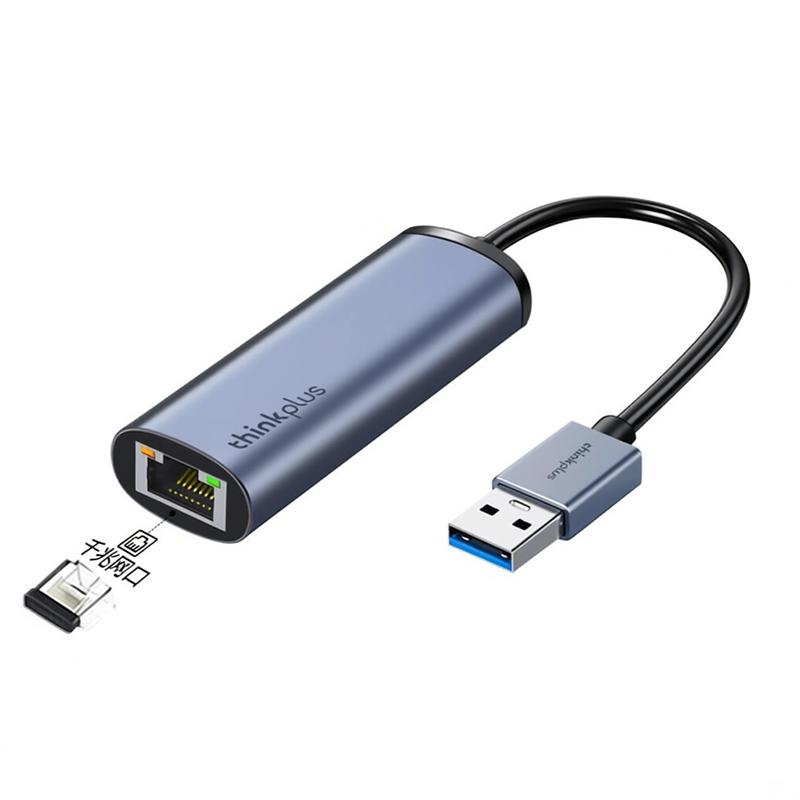 ThinkPlus 网卡转换器，LRA2 USB转网口 RJ45千兆网卡 线长15cm 售卖规格：1个