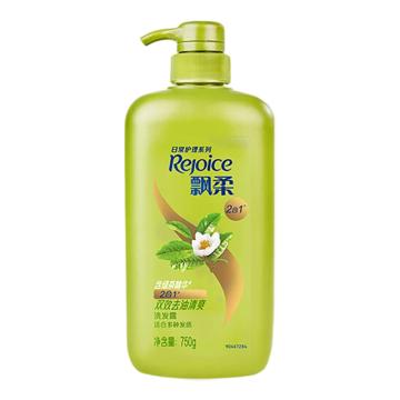 飘柔/REJOICE 洗发露，日常护理绿茶双效去油清爽型750g 售卖规格：1瓶