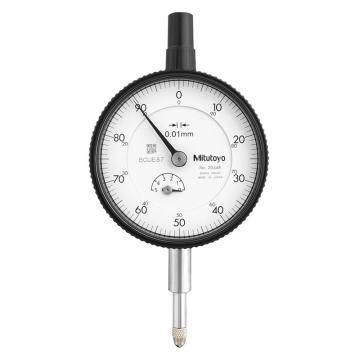 三丰 千分表，2109A-10 0-1mm、带耳后盖、不含第三方检测 售卖规格：1把