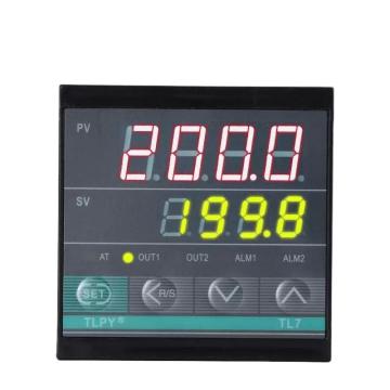 TLPY 智能数显温控器，面板72×72mm，开孔68×68mm 输入方式:分度号K,输出方式:继电器输出/固态继电器输出 售卖规格：1台
