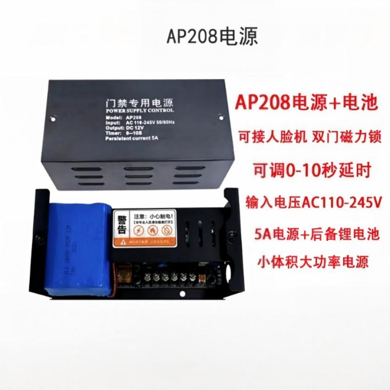 匠百匠 安防门禁专用电源 AP208可接人脸机，SJ-AP208门禁专用电源电压AC110-245v电源5A后备电源 WK01 售卖规格：1台