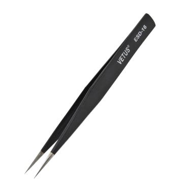 VETUS ESD系列防静电高精密镊子，ESD-16 加强型 125mm 售卖规格：1把