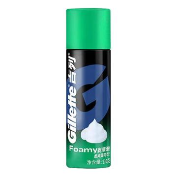 吉列/Gillette 剃须泡，82276305 酷爽薄荷型210g 售卖规格：1瓶